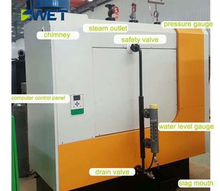High Efficiency Outdoor Pellet Boiler / Pellet Fired Steam Boiler For Garment Industry